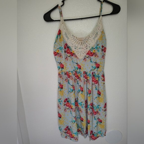 Love Fire White Cream Embellished Halter Midi Sundress - Picture 1 of 9